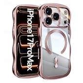 levne Pouzdra pro iPhone-telefon Carcasă Pro iPhone 17 Pro Max 17 Air 16 15 14 Pro Max 16e 13 Pro Max Zadní kryt se stojánkem Podpora bezdrátového nabíjení Nárazuvzdorné Retro Pokování