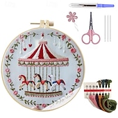 cheap Down to $30-Embroidery Kit-Set,Embroidery Kit for Beginners,Embroidery Patterns,Nativity Scene,Embroidery Kit Birthday,Beginner Embroidery Kit for Adults