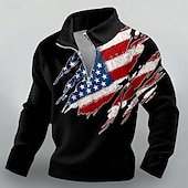 preiswerte Patriotische 250 Sweatshirts-4. Juli 2026 250. Gedenktag Herren Designer US Flagge Hoodie Sweatshirt Freizeit Outdoor Alltag