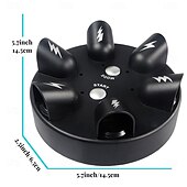 billiga Ner till $30-chock roulette partyspel intressant partyspel leksak elektriskt hasardspel mikro roulette polygraf fingerchockspel leksak partygåva elektrisk stötdetektor spelanalysator konsoler