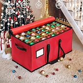 levne Vánoční úložiště-Vánoční dekorace, organizér, držák na ozdoby, úložný box na vesničku, úložný box na ozdobné koule, úložný box na vánoční dekorace