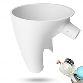 Недорогие Кухонная утварь и гаджеты-Воронка для муки для кухонного комбайна KitchenAid 5 л, насадка против разбрызгивания для стационарного миксера с откидной головкой 4,5 и 5 л (ksm150), инструмент для выпечки, пригодный для мытья в посудомоечной машине, удобный аксессуар для наливания.