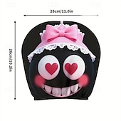 cheap Slipcovers-2pcs Cute Flower Love Heart Print Headrest Covers, Valentine's Day Heart-Eyed Girl Car Headrest Protector, Interior Decor, No Filling, Easy to Install and Wash, Suitable for Long-Distance Travel Naps