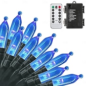 olcso Elemmel működő-Vízálló elemes fényfüzér mini lámpák 33ft 100 LED 8 funkciós időzítő távirányítóval benti hálószobához Valentin-nap új év Halloween esküvői parti hangulatú díszvilágítás