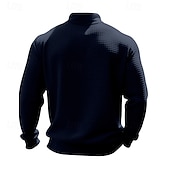 billiga Basic sweatshirts-Herr Tröja Kvartströja med dragkedja Svart Ljusgrå Halv dragkedja Slät Ledigt Dagligen Sport &amp; Utomhus Streetwear Grundläggande Höst Vinter Kläder Pull Tröjor Långärmad