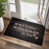 olcso Ajtófajta-Vicces kutyákat kedvelő lábtörlő vizuális csapda padlómatrica csúszásmentes fa stílusú design bejárati ajtóhoz fürdőszobához konyhához beltérre kültérre diatómeás föld gyorsan száradó nedvszívó 20 x
