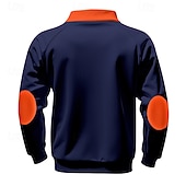 voordelige Basis Sweatshirts-Voor heren Sweatshirt Stoppen Sweatshirt met kwartrits Zwart Wijn Marineblauw Lichtgrijs Donkergrijs Halve rits Kleurenblok Zak Casual Dagelijks Sport &amp; Outdoor Polyester Streetwear Basic Casual
