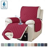 abordables Funda para sillón reclinable-Funda de sofá para mascotas, color sólido, elástica, impermeable, antideslizante, resistente a las manchas, universal, moderna y sencilla, para el hogar, sala de estar, regalo para dueños de mascotas