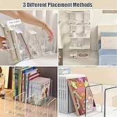 economico Organizzazione spazi-Organizzatore per armadio in acrilico da 3 pezzi - divisori trasparenti con 3 scomparti/4 griglie per l'organizzazione e l'esposizione del guardaroba, organizzatori per armadio e contenitori per