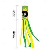 olcso Kerti zászlók, Banner-Szent Patrik-napi szélzsák zászló, ír dizájn, Szent Patrik-napi fesztivál dekoráció, színes kültéri szélzsák ünnepi ünneplésre, lóhere &amp;lóhere design.