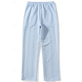 voordelige Rechtdoor Been-Voor heren Joggingbroeken Broek Joggingbroek met rechte pijpen Jacquard Trekkoord Zak Effen Comfort Zacht Casual Dagelijks Buiten Vakantie Modieus Zwart Oranje Micro-elastisch