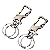 preiswerte Freizeit im Freien-2 Stück robuste Schlüsselanhänger mit Flaschenöffner und Karabinerhaken für Damen und Herren
