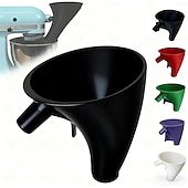 Недорогие Кухонная утварь и гаджеты-Воронка для муки для кухонного комбайна KitchenAid 5 л, насадка против разбрызгивания для стационарного миксера с откидной головкой 4,5 и 5 л (ksm150), инструмент для выпечки, пригодный для мытья в посудомоечной машине, удобный аксессуар для наливания.