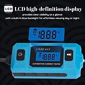 billige automatiske verktøy-Bilkretstester, 611 sikringslekkasjedetektor, isolasjonsmateriale, batteridrevet, 36 V driftsspenning, med LCD-skjerm og forbelysningsfunksjonalitet, for bilelektrisk