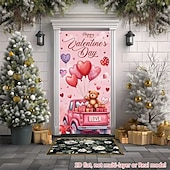 ieftine Bannere pentru garaj și ușă-Ziua Îndrăgostiților Afișe Capacul ușii Bannere în aer liber Iubire Inimă Drăguţ Romantic #D Petrecere Cămin Fundaluri de fotografiere Ușa din Față Decorațiune pentru cererea în căsătorie Decorațiuni