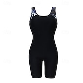Недорогие Рашгард One Pieces-Жен. Рашгард Купальный костюм Один Пис Пэчворк тропический Спандекс УФ-защита Эластичность Без рукавов Купальники Серфинг Дайвинг Для погружения с трубкой Лето