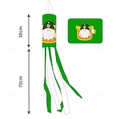 olcso Kerti zászlók, Banner-Szent Patrik-napi szélzsák zászló, ír dizájn, Szent Patrik-napi fesztivál dekoráció, színes kültéri szélzsák ünnepi ünneplésre, lóhere &amp;lóhere design.