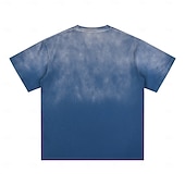 abordables t-shirts de base-SoftFade™ homme en coton 100 % à effet délavé tee-shirt lourd à manches courtes col rond été dégradé ombre basique style vintage délavé vacances rue sortie blanc haut tee pour homme