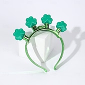 economico Luci decorative-fascia per capelli con luci per il giorno di San Patrizio, cappelli con trifoglio, decorazioni per il giorno di San Patrizio