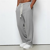 economico Gamba Dritta-Per uomo Pantaloni da tuta Pantaloni da Tuta a Gamba Larga Pantaloni Pantaloni in velluto a coste Pantaloni casual Coulisse Elastico in vita Semplice Comodità Traspirante Lunghezza intera Casuale