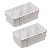 abordables Almacenamiento y organización-Organizadores de cajones de almacenamiento expandibles, paquete de 2, escritorio ajustable &amp;Organizador de cajones para el hogar, almacenamiento de cajones para la oficina, armario, maquillaje