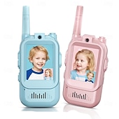 cheap Security &amp; Safety-2.0-inch Screen Kids Walkie-Talkie Real-Time Video Voice-Changing Chat Indoor/Outdoor Toy Ideal for Family Games Outdoors Camping Hiking