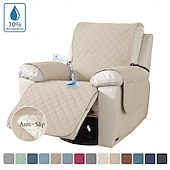 abordables Funda para sillón reclinable-Funda de sofá para mascotas, color sólido, elástica, impermeable, antideslizante, resistente a las manchas, universal, moderna y sencilla, para el hogar, sala de estar, regalo para dueños de mascotas