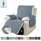 abordables Funda para sillón reclinable-Funda de sofá para mascotas, color sólido, elástica, impermeable, antideslizante, resistente a las manchas, universal, moderna y sencilla, para el hogar, sala de estar, regalo para dueños de mascotas