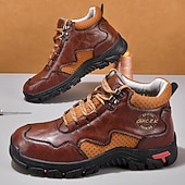tanie Buty trekingowe-Męskie buty trekkingowe na co dzień – wytrzymałe, sznurowane, wygodne i oddychające, idealne na przygody na świeżym powietrzu, wędrówki i do noszenia na co dzień
