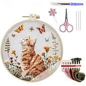 cheap Down to $30-Embroidery Kit-Set,Embroidery Kit for Beginners,Embroidery Patterns,Nativity Scene,Embroidery Kit Birthday,Beginner Embroidery Kit for Adults