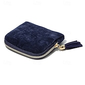 levne Skladování šperků-cestovní pouzdro na šperky, malá luxusní velkokapacitní úložná taška se střapci, dárkové tašky pro ženy, kapsičky se zipem, sametový úložný sáček na šperky na náramky, prsteny, náušnice