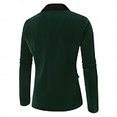  Roaring 20s 1920s Retro Vintage Tuxedo Suits & Blazers Long Sleeves The Great Gatsby Gentleman Solid Color Fancy Dress Men's Carnival Costume Carnival Cocktail Party Theme Party Bachelorette Party