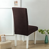 cheap Armchair Cover &amp; Armless Chair Cover-Water Resistant Polar Fleece Stretch Dining Chair Cover Soft Seat Slipcover for Home Kitchen Gift for Family(Not 100% Waterproof)