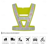 billige Arbeidslys-trafikksikkerhetsvest led refleksvest refleksvest med høy synlighet sykling konstruksjon sanitær sikkerhetsvest