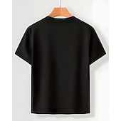 preiswerte 250. Jahrestag USA-100% Baumwolle Kinder Mädchen Schwarz Grafik USA Flagge 250-jähriges Jubiläum Amerikanische US-Flagge für Kinder T-Shirt Rundhalsausschnitt Kurzarm Urlaub Sport &amp; Outdoor Alltagskleidung Aktiv Urlaub