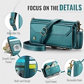 cheap Samsung Cases-Phone Case For Samsung Galaxy Z Fold 7 Wallet Case with Lanyard with Wrist Strap Kickstand TPU PU Leather