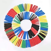 halpa Kodin tarvikkeet-580 kpl/laatikko kaapelin kutistesukka, eristetty kutistesukka johtojen suojaamiseen, värikkäät ja mustat kutistesukat sähköjohdotuksiin, sekalainen sarja