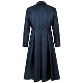 cheap Outerwear-Retro Vintage Punk &amp; Gothic Medieval Coat Tuxedo Tailcoat Long Sleeves Ebenezer Scrooge Vampire Knight Ritter Fancy Dress Men's Steampunk Halloween Performance LARP Ren Faire Adults Coat