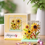 abordables Jusqu'à 30 $-Jeu de construction de fleurs en 4D à monter soi-même, collection de mini-briques florales colorées, kit de construction en plastique ABS sur le thème du jardin, cadeau créatif pour les enfants de 8