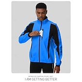 tanie Kurtki i kamizelki męskie-Męskie Kurtka rowerowa Kurtka polarowa Zima Polarowa podszewka Odporność na wiatr Zatrzymujący ciepło Kolarstwo Rower Dres zima Polary Czarny Niebieski Pomarańczowy Odzież rowerowa