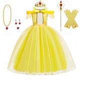 billige Jentekostymer-Bokuke 2026 Eventyr Prinsesse Ganske Blomsterpikekjole Temafestkostyme Tyll kjoler Cosplay for Jente Barne Karneval Maskerade Bryllup Bryllupsgjest