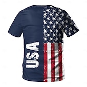 abordables Collection Homme-250e anniversaire des États-Unis Patriotique T-shirt Drapeau des États-Unis 250 ans 1776 Nouveauté Drôle Adulte Homme Semi-quincentenaire Jour de l'Indépendance / 4 Juillet 4 Juillet Occasionnel