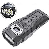 tanie Latarki-Latarka COB LED o dużej jasności z akumulatorem 1200 mAh, magnetycznym powerbankiem, cyfrowym wyświetlaczem poziomu naładowania baterii, oświetleniem wielotrybowym z klipsem, konstrukcją ABS do