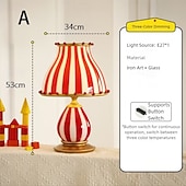 economico lampada da comodino-Lampada da tavolo / Lampada da terra Decorativo Artistico / Stile Nordico Per Camera da letto / Interno Metallo Presa EU / Presa US / Presa Uk Multicolore