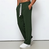 economico Gamba Dritta-Per uomo Pantaloni da tuta Pantaloni da Tuta a Gamba Larga Pantaloni Pantaloni in velluto a coste Pantaloni casual Coulisse Elastico in vita Semplice Comodità Traspirante Lunghezza intera Casuale