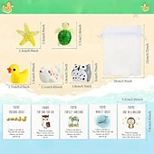 levne Dárkové předměty-20 kusů velikonočních dárků pro spolupracovníky s poděkováním zaměstnancům, vtipné velikonoční plněné vajíčky, pryskyřičné figurky zvířat s inspirativními poznámkami, dárky pro zdravotní sestry pro tým.