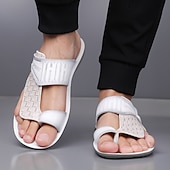 economico Sandali casual-sandali sportivi marroni da uomo – cinturini regolabili in velcro per una vestibilità comoda, perfetti per abbigliamento casual, gite in spiaggia e attività all'aperto