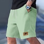 economico pantaloncini felpati 3d da uomo-Per uomo 1776 250° anniversario degli Stati Uniti Pantaloncini Waffle Pantaloncini da tuta Pantaloncini casual Misura del girovita medio Moda Casual Vacanza Jogging Allenamento Coulisse elastica in