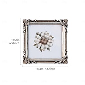 abordables Sculptures-Cadre photo décoratif à motif tridimensionnel de style européen (1 pièce), idéal pour la décoration de photos dans une chambre ou un bureau, accessoire de photographie et décoration murale.