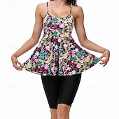 levne Surfovací tankiny a bikiny-Dámské Plavky 2 ks Tropický vzhled Ultra lehký (UL) Elastický Bez rukávů Plavky Surfování Šnorchlování Léto